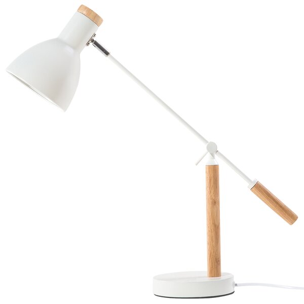 Stolní lampa PECKOS Nastavitelná Kov Bílá