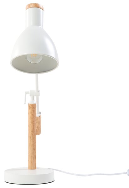 Stolní lampa PECKOS Nastavitelná Kov Bílá
