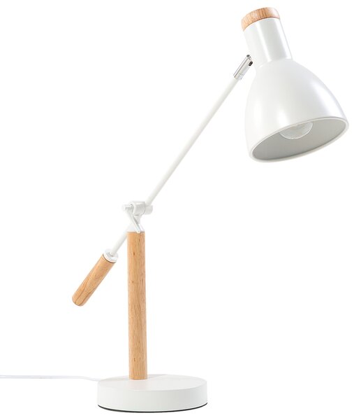 Stolní lampa PECKOS Nastavitelná Kov Bílá