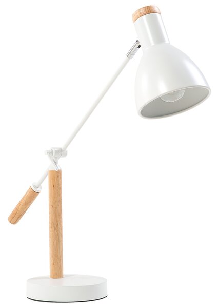 Stolní lampa PECKOS Nastavitelná Kov Bílá