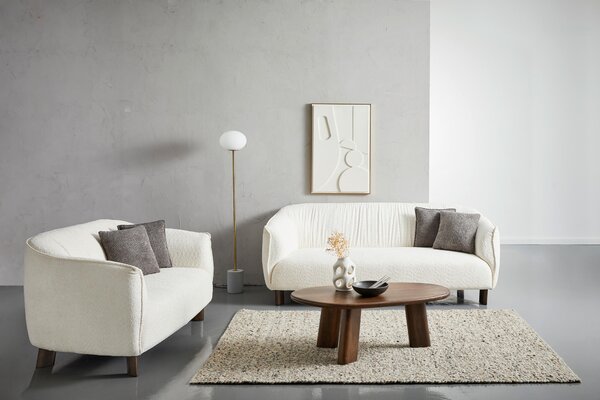 SEDACÍ SOUPRAVA 3+2, textil, krémová MID.YOU - Online Only sedačky, Online Only