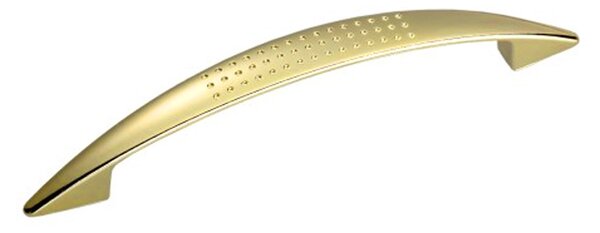 Nábytková úchytka Amix A030-128/M Rozteč : 128mm Povrch : lesklá mosaz ( zlatá ) | Vesaky-uchytky.cz