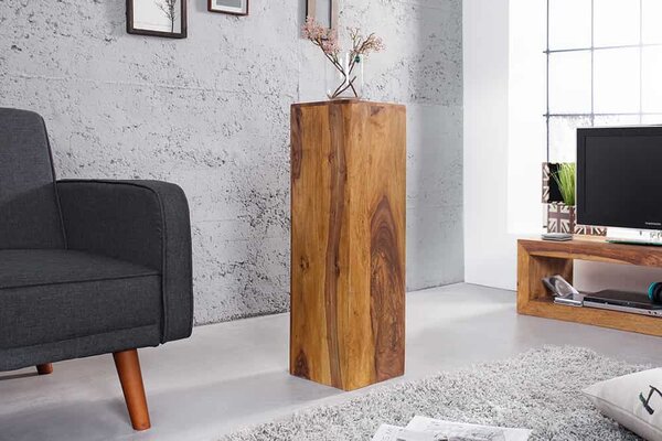 3SET odkládací stolek MAKASSAR 80 CM masiv sheesham Nábytek | Doplňkový nábytek | Odkládací stolky