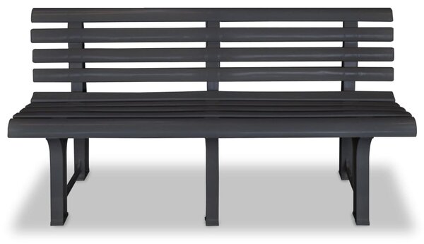 Zahradní lavice 145,5 cm plastová antracitová