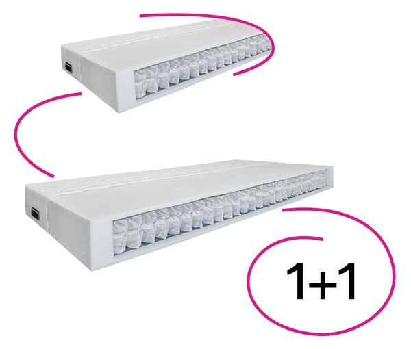 KONDELA Matrace, set 2 ks, 18 cm, 80x200 cm, TASTI
