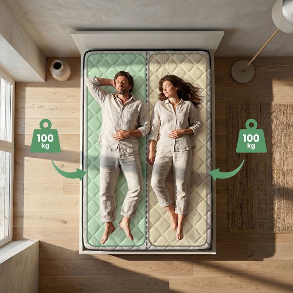 Ak furniture Dvoulůžková postel Trento 140x200 se zvedacím roštem a matrací bílá