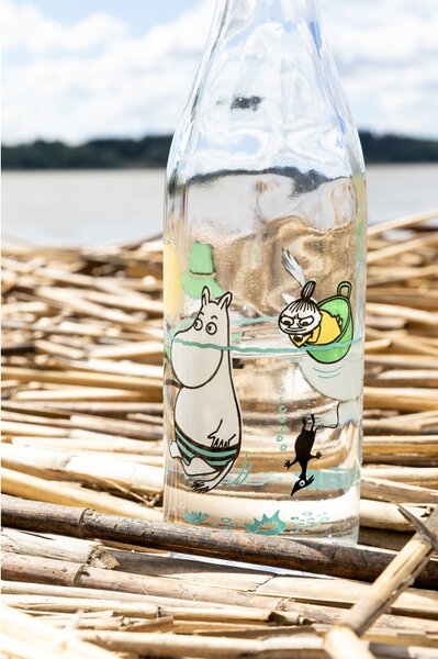 Muurla Skleněná lahev Moomin Fun in the water 0,5l