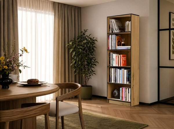 TP Living Knihovna R60 60 cm dub Artisan/černá