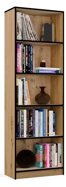 TP Living Knihovna R60 60 cm dub Artisan/černá