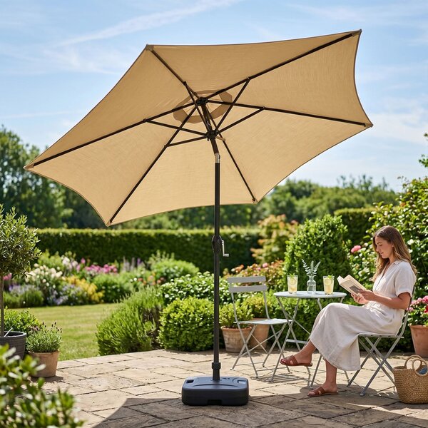 Ak furniture Zahradní slunečník ORIENT 270 cm béžový