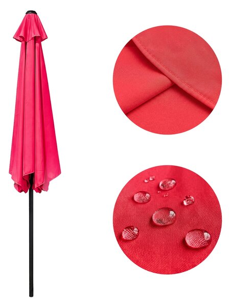 Ak furniture Zahradní slunečník ORIENT 270 cm červený