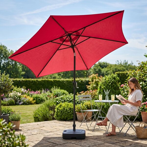 Ak furniture Zahradní slunečník ORIENT 270 cm červený