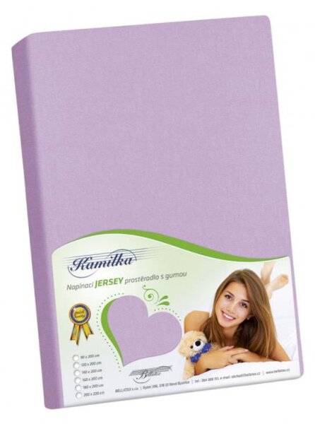 Bellatex Prostěradlo jersey fialové - 90x200 cm