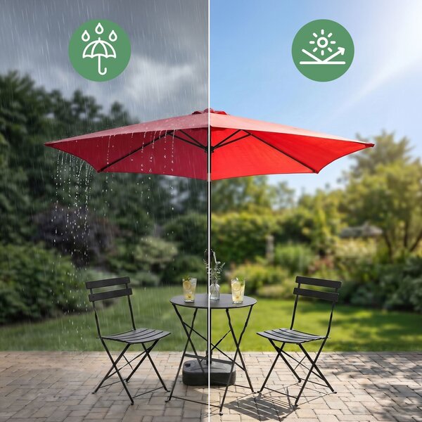 Ak furniture Zahradní slunečník ORIENT 270 cm červený