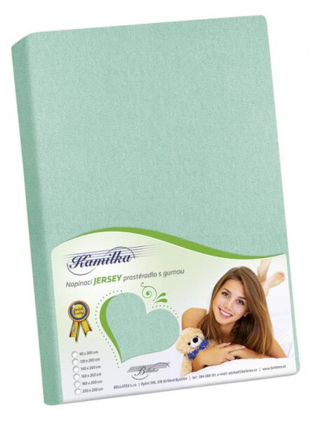 Bellatex Prostěradlo jersey - sv.zelená - 90x200 cm