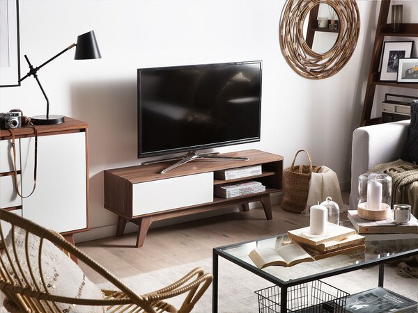 TV stolek BUFFALO Hnědá/Bílá