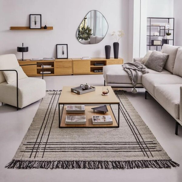 Béžový vlněný koberec Kave Home Eneo 160 x 230 cm