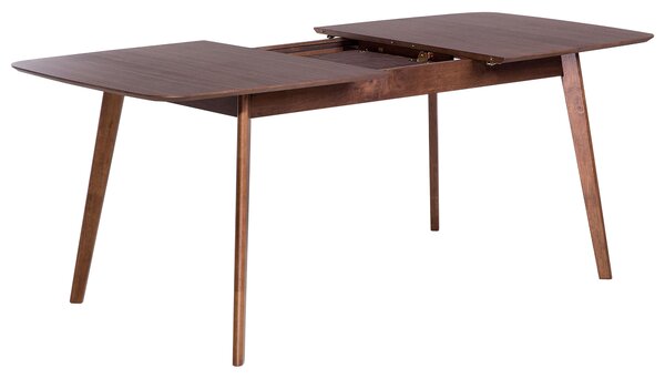Rozkládací jídelní stůl MADOX Tmavý ořech 150/190 cm 90 cm