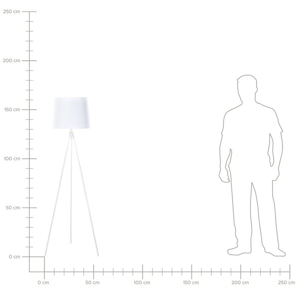 Stojací lampa SAMBRA Kov Bílá