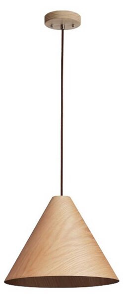 VK Light Woody E27 závěsné dřevěné svítidlo Hnědáø450 mm