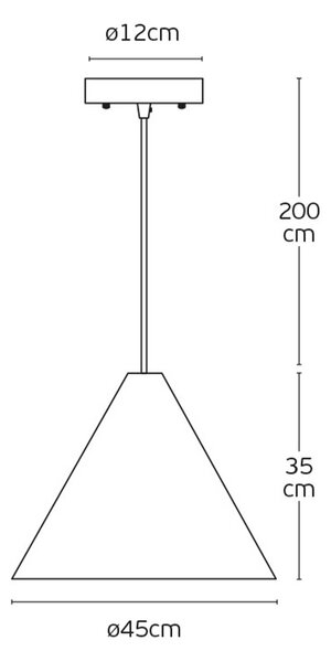 VK Light Woody E27 závěsné dřevěné svítidlo Hnědáø450 mm