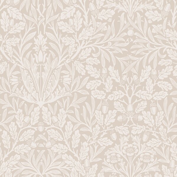 Vliesová tapeta na zeď, béžová, květiny, listy, 140491, William Morris at Home vol. 2