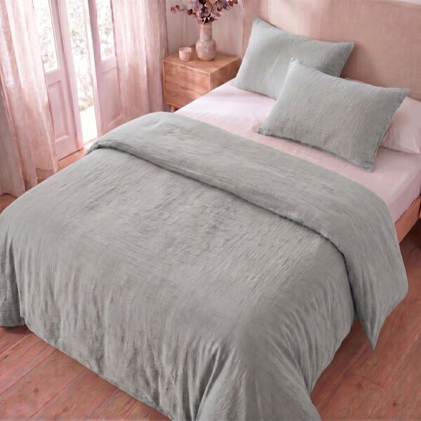 Kvalitex Mušelínové povlečení světle šedé 1x 140/200, 1x 70/90cm