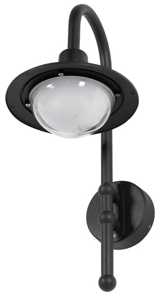 Venkovní nástěnné LED světlo PORTELO Černá