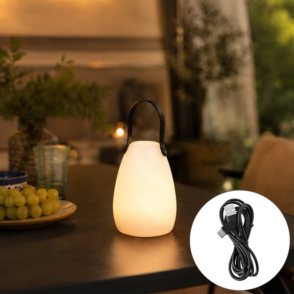 Moderní stolní lampa RGBW dobíjecí IP54 - Pion