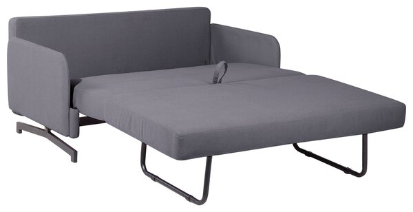 Rozkládací pohovka 2místná BELFAST Tkanina Šedá