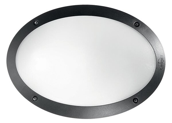 Ideal Lux - Venkovní nástěnné svítidlo MADDI 1xE27/23W/230V IP66 černá