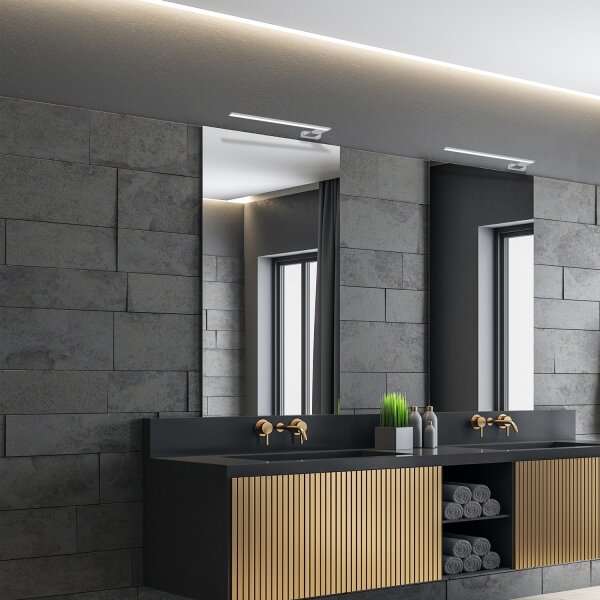 LED Koupelnové nástěnné svítidlo SHINE LED/11W/230V 45 cm IP44 lesklý chrom