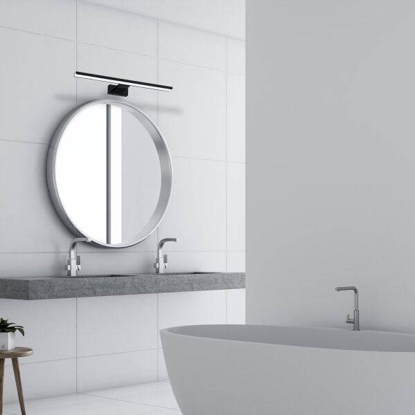 LED Koupelnové nástěnné svítidlo SHINE LED/13,8W/230V 60 cm IP44 černá