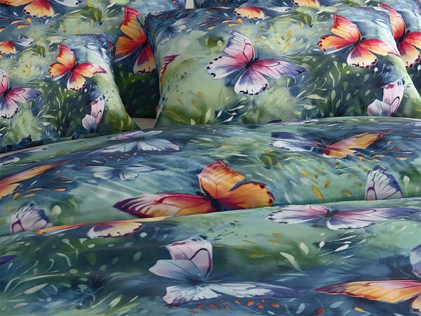 Povlečení z mikrovlákna COLORFUL BUTTERFLY, barevné Rozměr povlečení: 70 x 90 cm | 140 x 220 cm