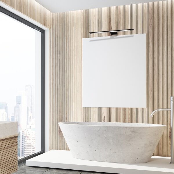 LED Koupelnové osvětlení zrcadla SHINE LED/12W/230V 60 cm IP44 černá