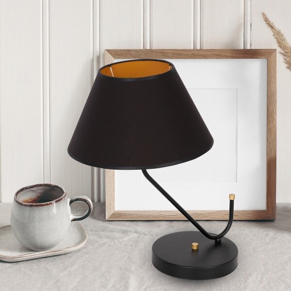 Stolní lampa VICTORIA 1xE27/60W/230V černá