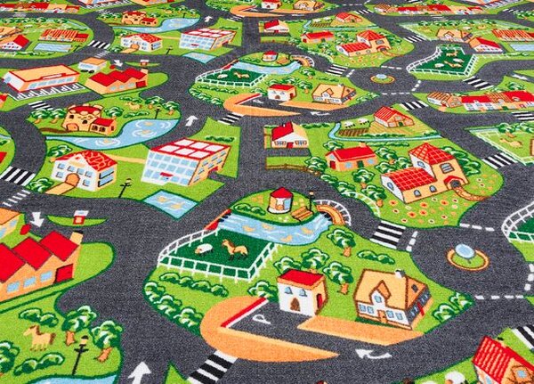 Breno Metrážový koberec CRAZY VILLAGE, šíře 400 cm, Vícebarevné