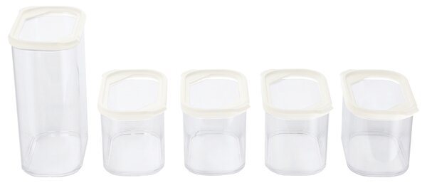 Silvercrest® Sada potravinových dóz (Sada 2 velikostí/bílá) (100399645002)