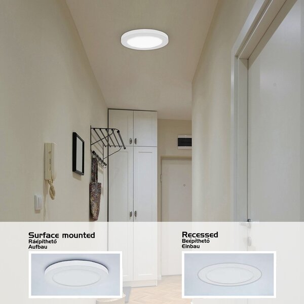 Rabalux 98001492 LED zápustné stropní svítidlo s pohybovým čidlem Sonnet 1x30W | 2800lm | 4000K