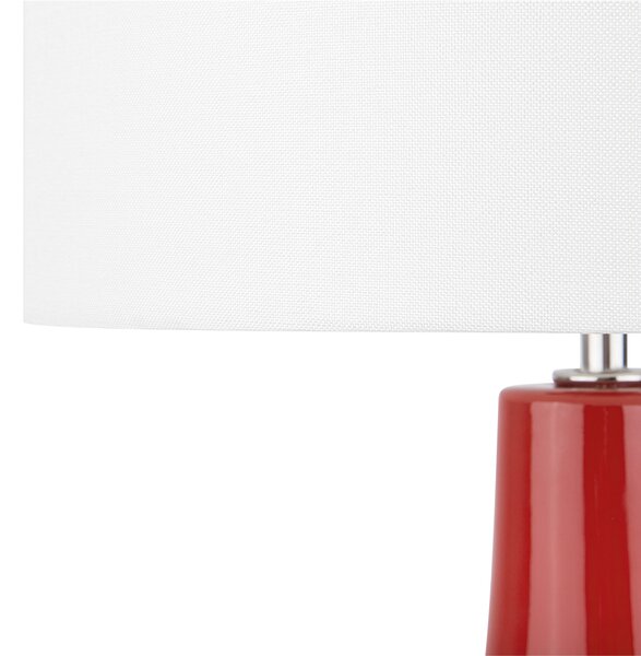 Stolní lampa TRIVERSA Keramika Červená