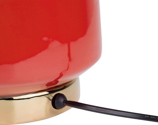 Stolní lampa TRIVERSA Keramika Červená