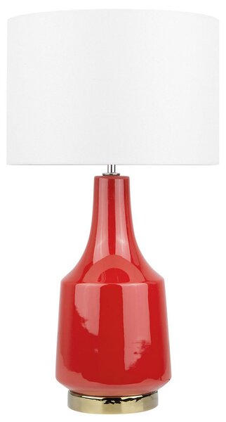 Stolní lampa TRIVERSA Keramika Červená