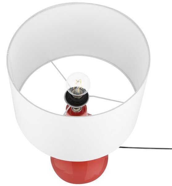 Stolní lampa TRIVERSA Keramika Červená