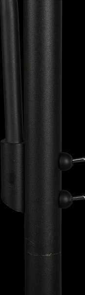 Trio 411400232 stojací svítidlo Burton 1x60W+40W | E27+E14 - oddělené vypínače, bílá, černá
