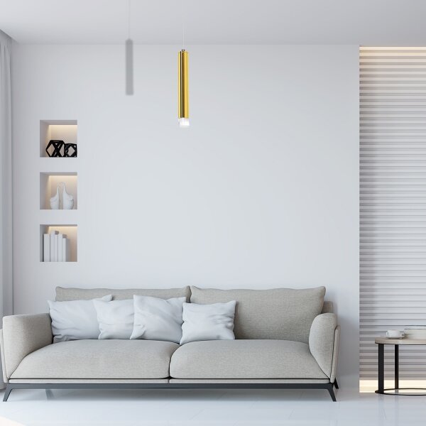 LED Lustr na lanku GOLDIE LED/5W/230V zlatá