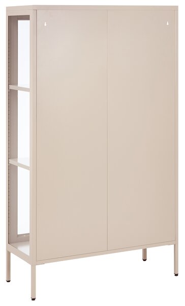 Skleněná vitrína NASH Kov 90 cm Béžová