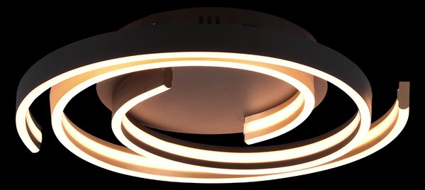 Trio 641910208 LED stropní svítidlo Caya 1x58W | 6800lm | 2300K+3000K+4000K - DIP Switch, 3 fázové stmívaní, mosaz