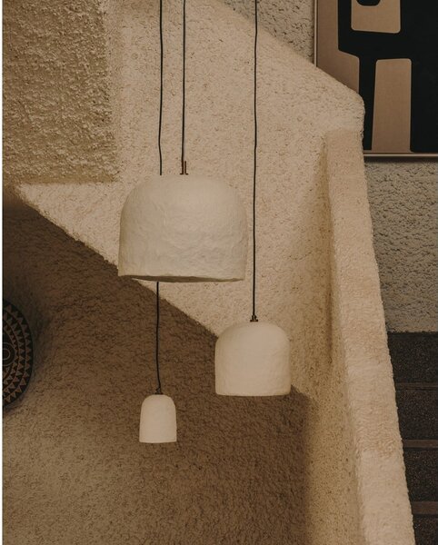 Bílé závěsné svítidlo ø 25 cm Calvia – Kave Home