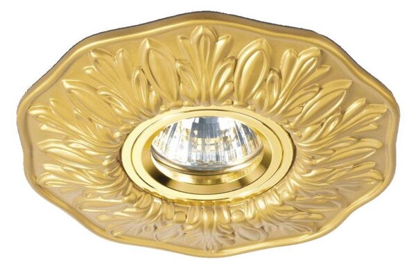 Ideal Lux - Podhledové svítidlo POLKA 1xGU10/50W/230V zlatá