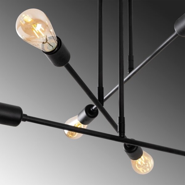 Lustr na tyči FLOWER 6xE27/40W/230V